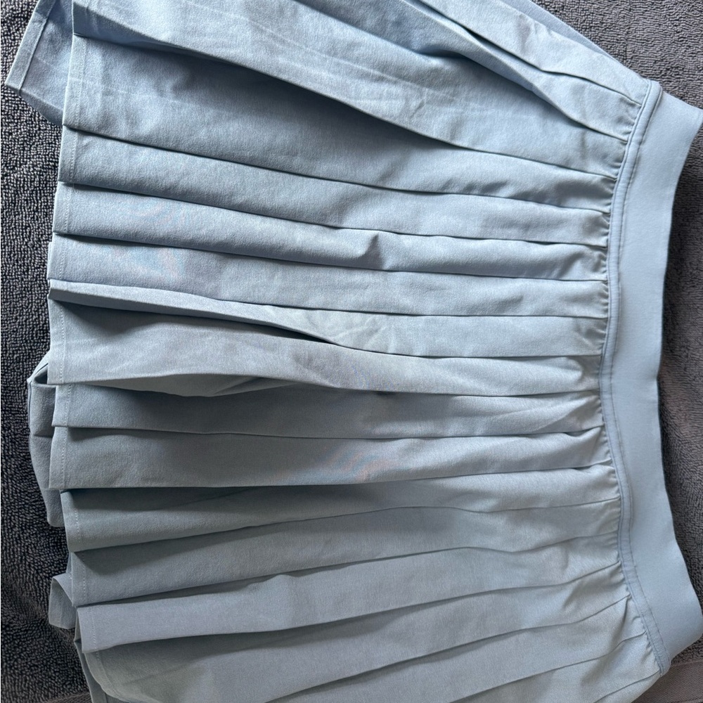 lululemon athletica Light Blue Pleated Skater Skirt